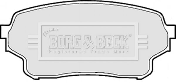 BORG & BECK stabdžių trinkelių rinkinys, diskinis stabdys BBP1953